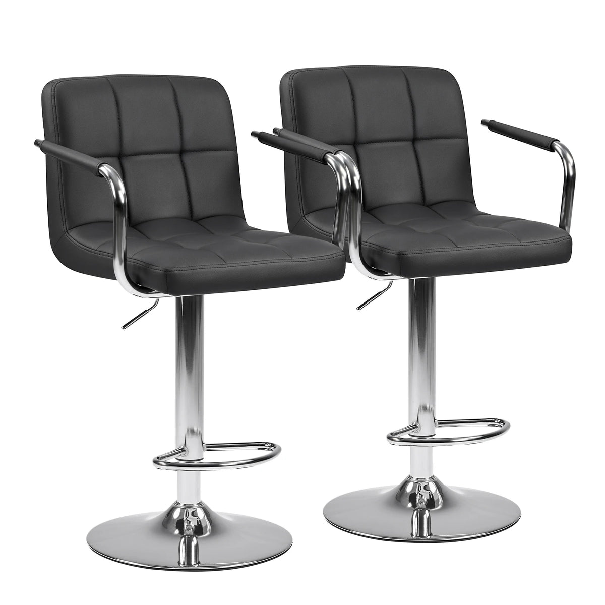 JHK Ergonomic Adjustable Swivel Office Chair With Padded Armrests