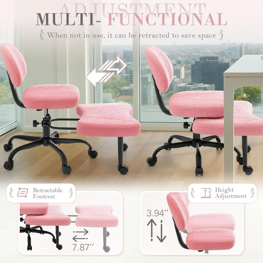 Furmax Ergonomic Kneeling Desk Chair With Footrest And Wheels