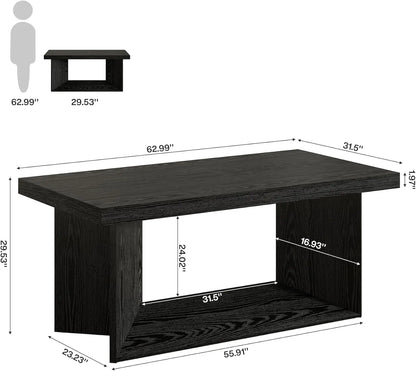 Executive Desk, Large Office Computer Desk with Heavy Duty Pedestal, Farmhouse Simple Workstations Writing  , Customized