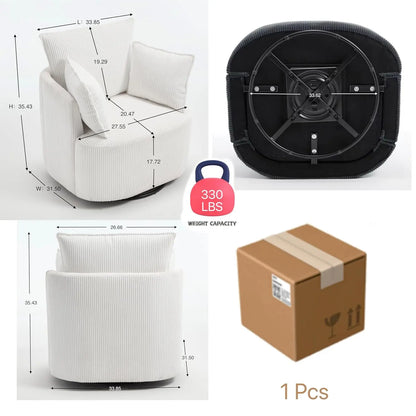 Swivel accent chair,Swivel barrel chair,Reclining armchairs for bedrooms Swivel chair,Upholstered Living Room Chair, Customized