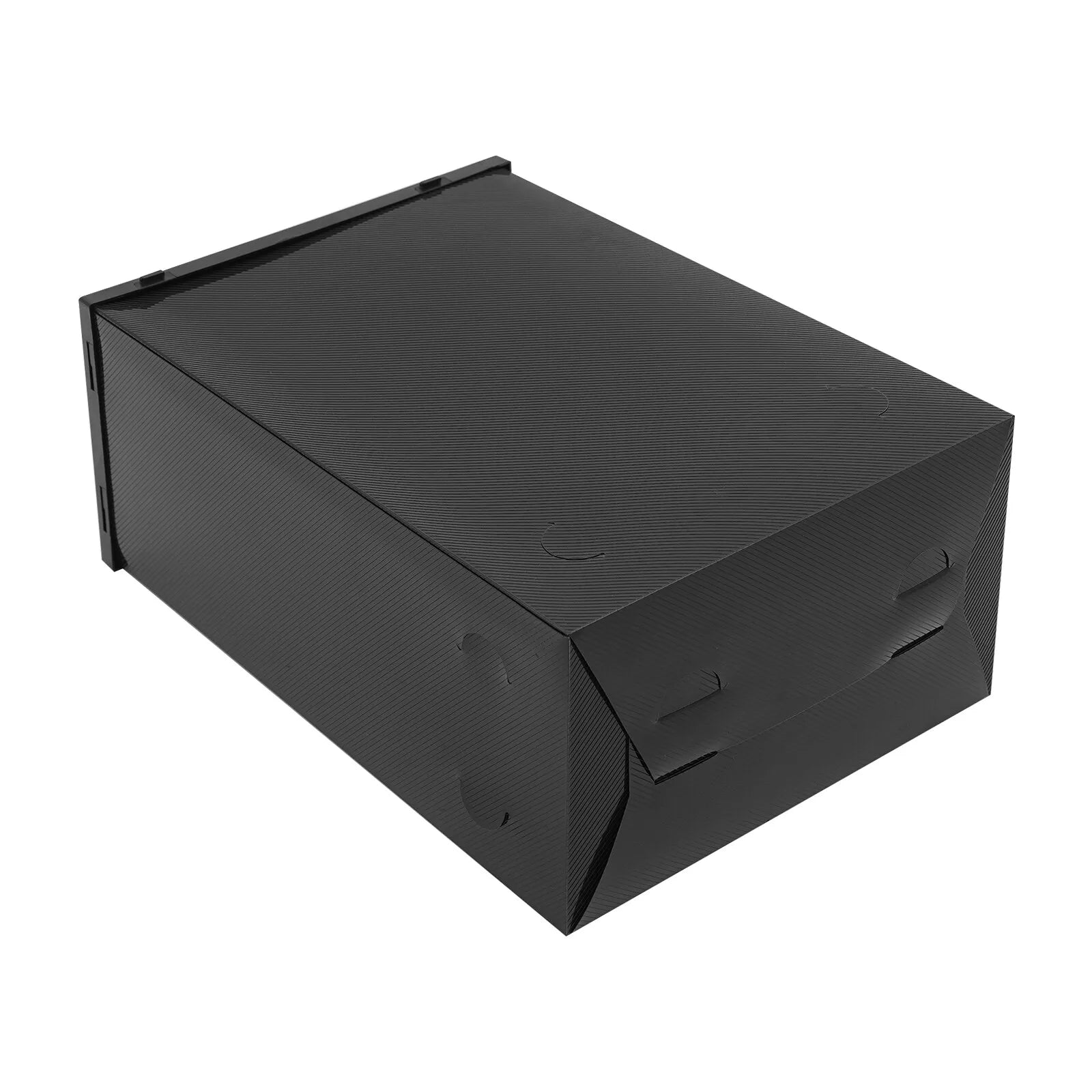 24Pcs Stackable Shoe Storage Box Clear PP Shoe Case Organizer with Snap Design Dustproof Foldable for Home Closet
