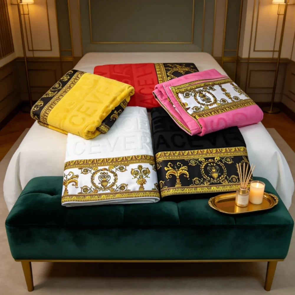 Towel Set 3 Piece Absorbent Quick Dry Bathrobe Beach Towel Home Hotel Style Soft Skin Friendly Bath Towel Set Large Towel