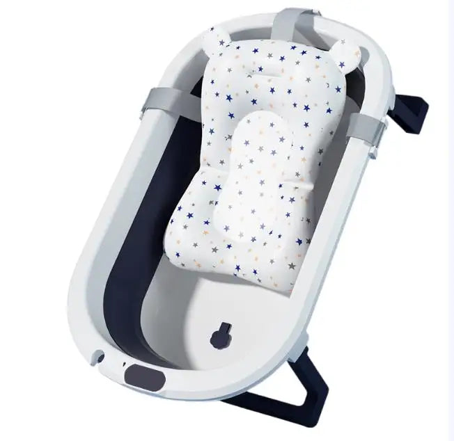 Hign-concerned Foldable Kids Bathtub With Non Slip Pad