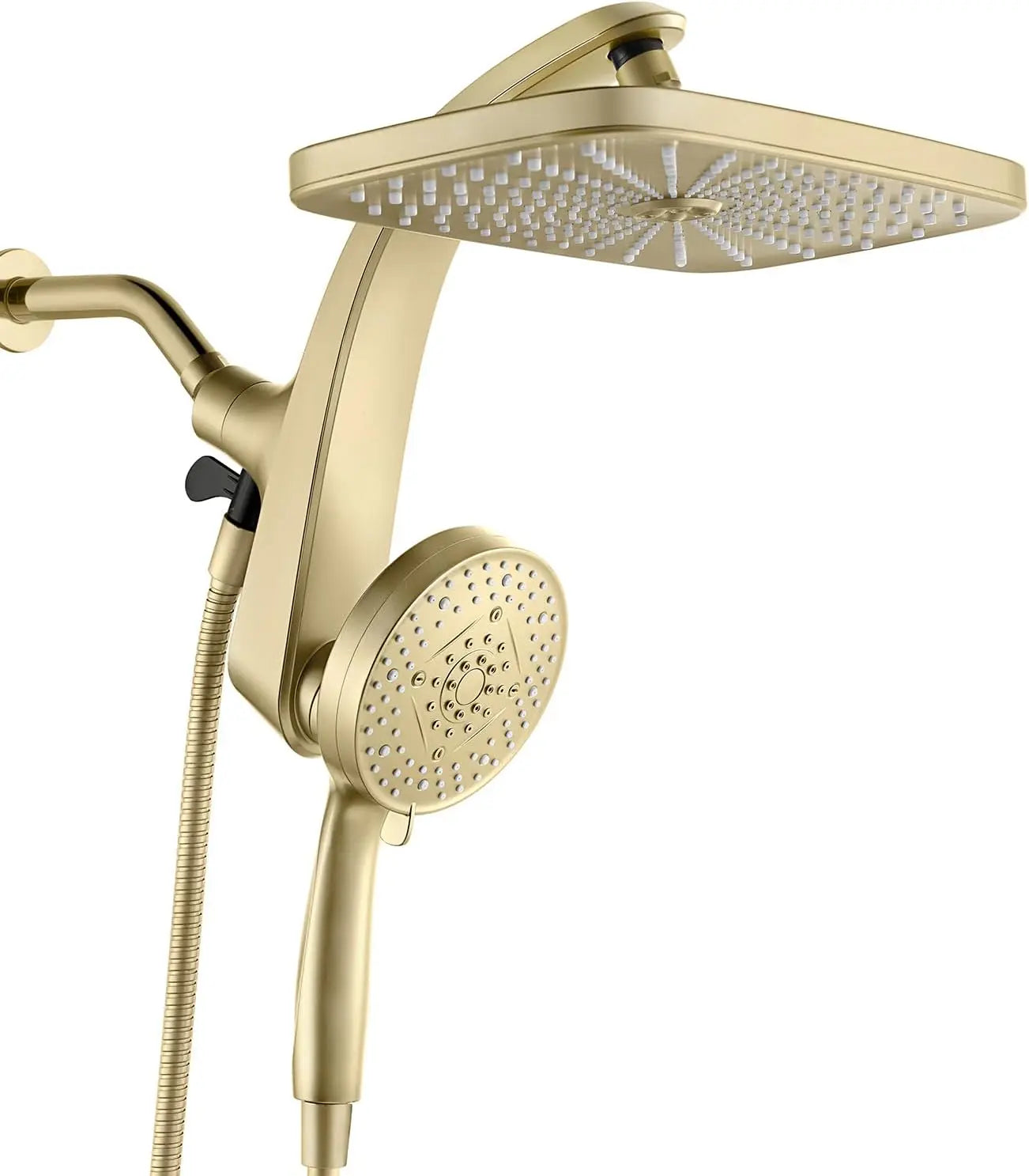 High Pressure Rain Shower Head: Upgrade Shower Heads Handheld Spray Combo with Fixed Showerhead 10 Sprays Handheld Shower Head