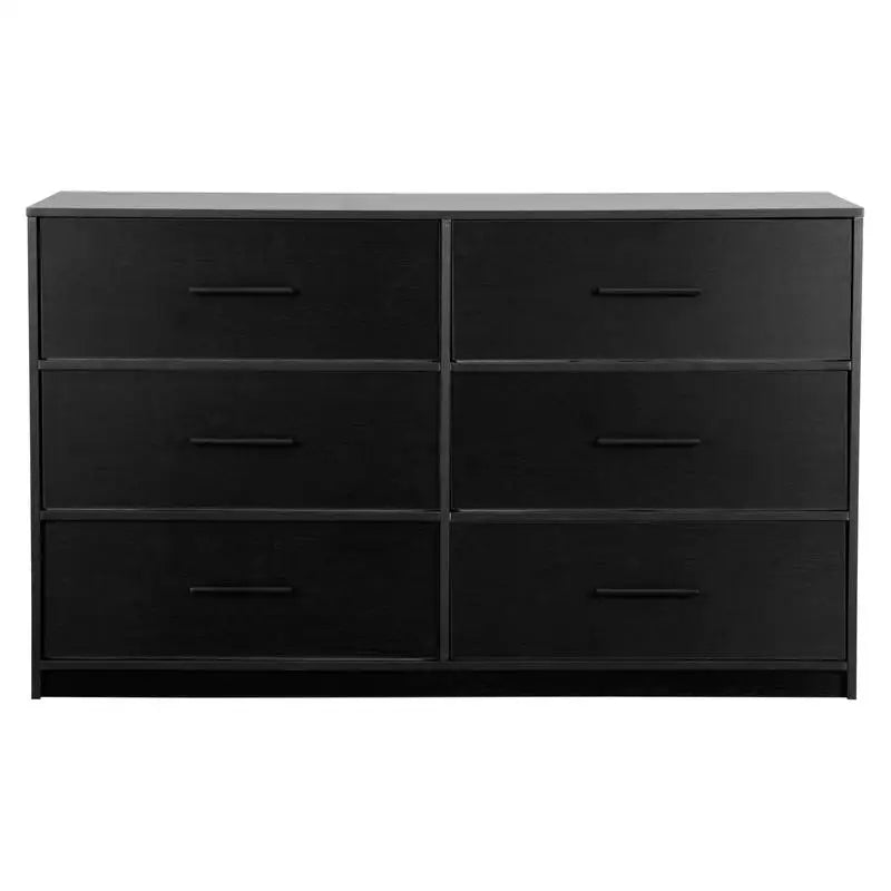 6-Drawer Dresser With Large Fabric Storage Drawers For Bedroom