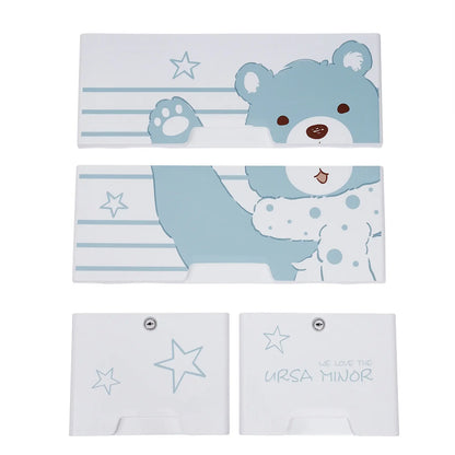 5 Layers Polar Bear Closet Tall Dresser Organizer Dolls Storage Cabinet 6 Drawers