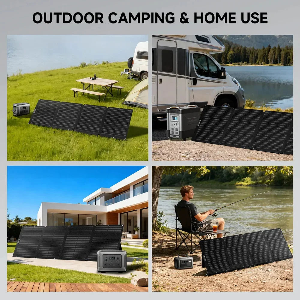 ALLPOWERS Foldable Portable Solar Panel 400W / 200W / 140W / 100W Solar Generator Charger &amp; Solar Output for Power Station Camping RV