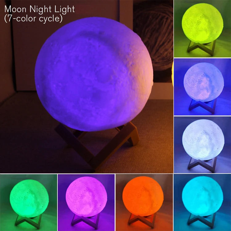 Moon L LED Book Light Moon Galaxy Night Lamp Bedroom