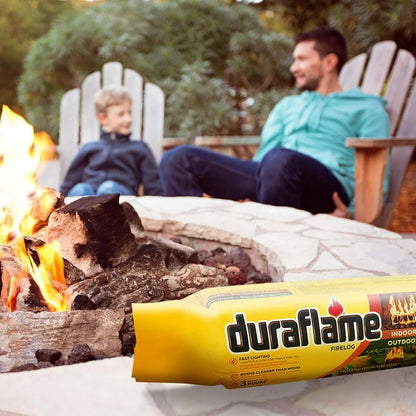 Duraflame 6-Pack Fire Logs, 3-Hour Burning, 4.5lb Each, Indoor Outdoor Fireplace Fire Pit Long Lasting Combustible Logs