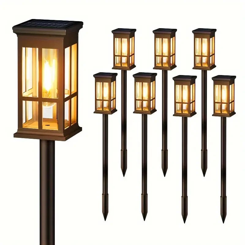 2/6/8 Pack Solar Pathway Lights - Super Bright Outdoor Solar Lights for Patio/Patio/Sidewalk - Outdoor Gifts