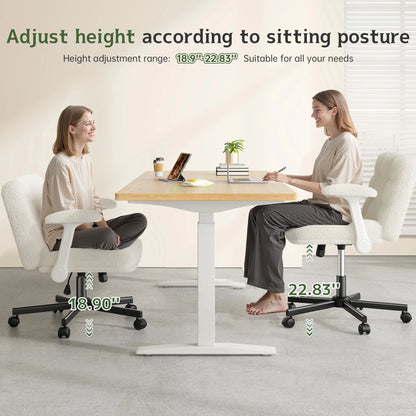 EnHomee Office Desk Chair with Wheels and Flip Up Arms