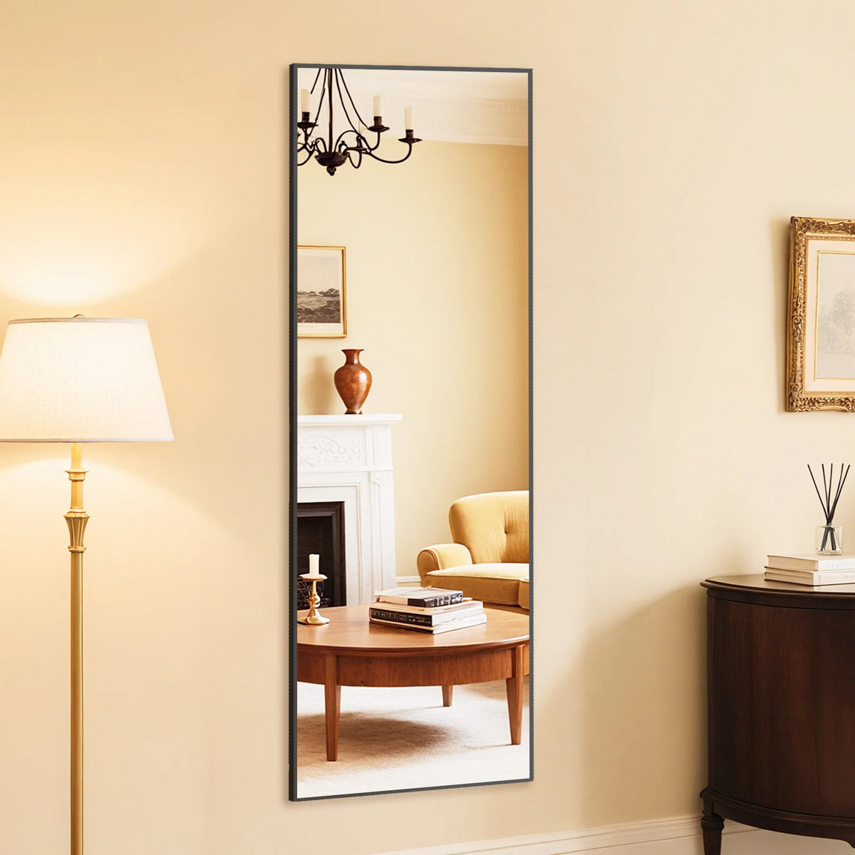 MCQ Full Length Shatterproof Glass Mirror With Aluminum Frame