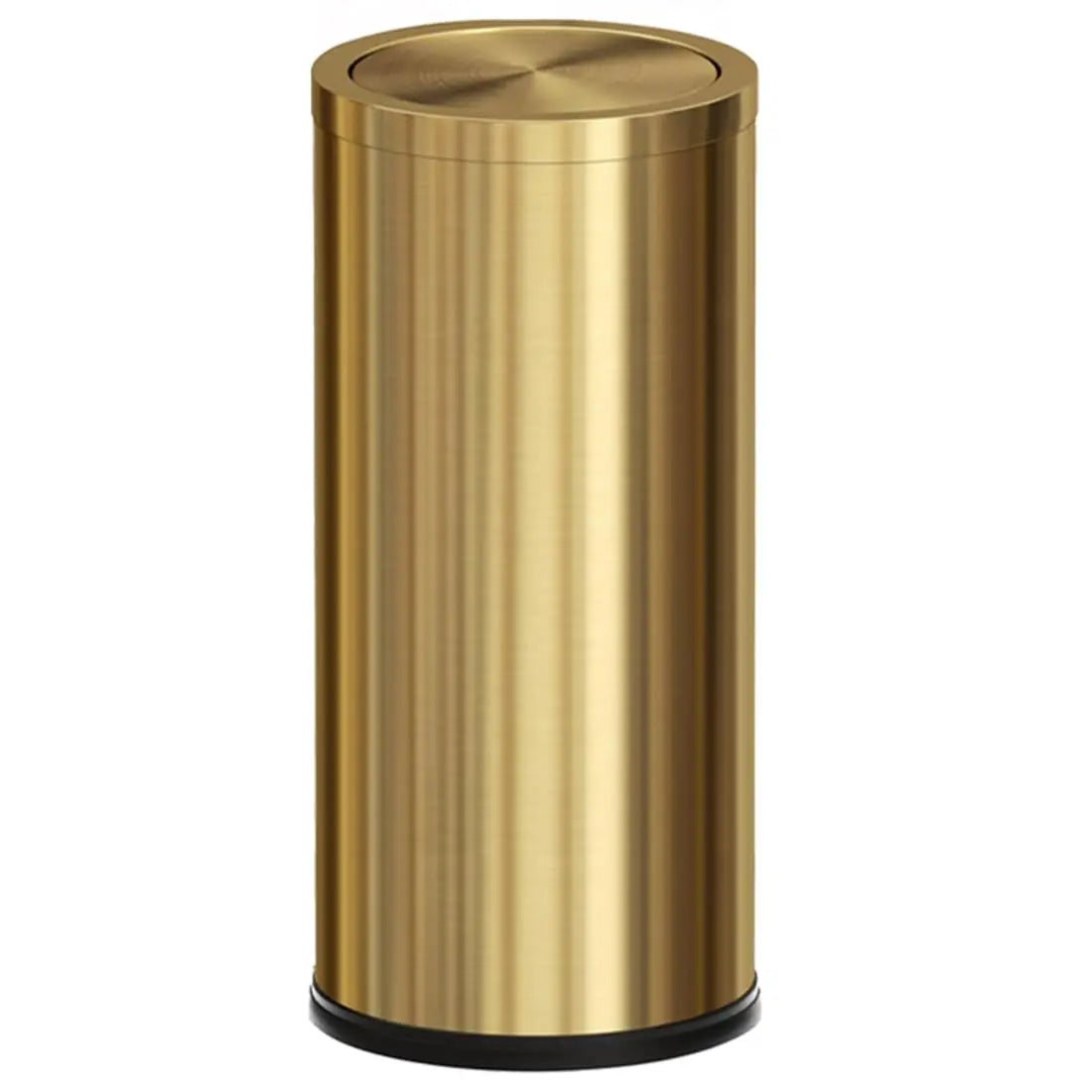 Stainless Steel Trash Can With Flip Lid For Kitchen Bathroom