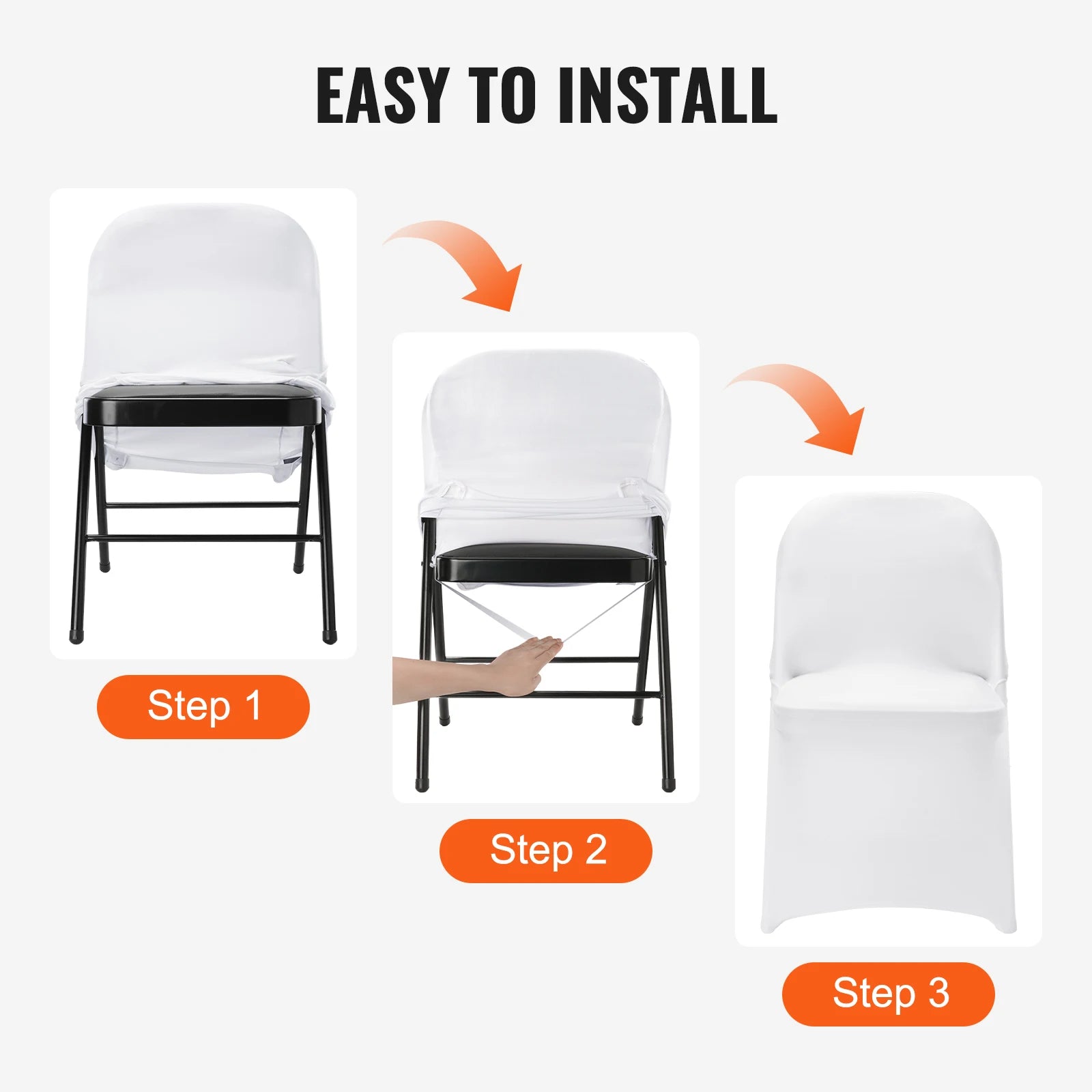 SucceBuy 12 30Pcs Wedding Chair Covers Spandex Stretch Slipcover for Restaurant Banquet Dining Party Universal Chair Cover