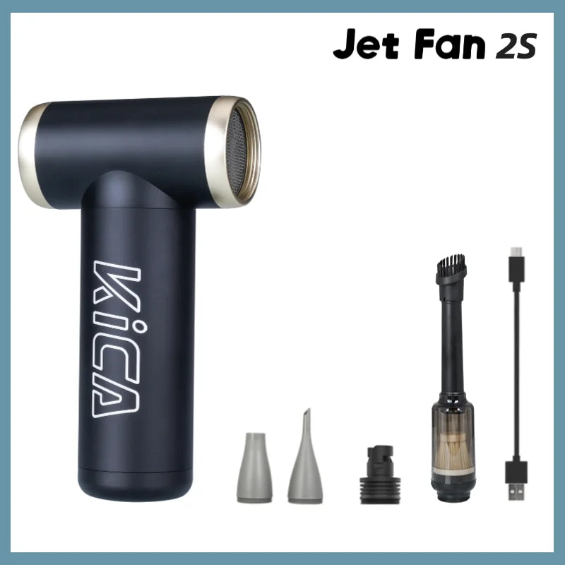 KICA Portable Rechargeable Air Blower Fan for Outdoor Use