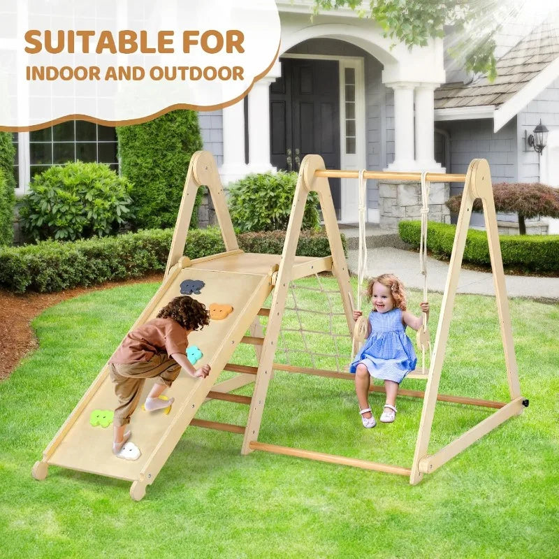 YTYIN Seven in One Indoor Jungle Gym Climbing Set