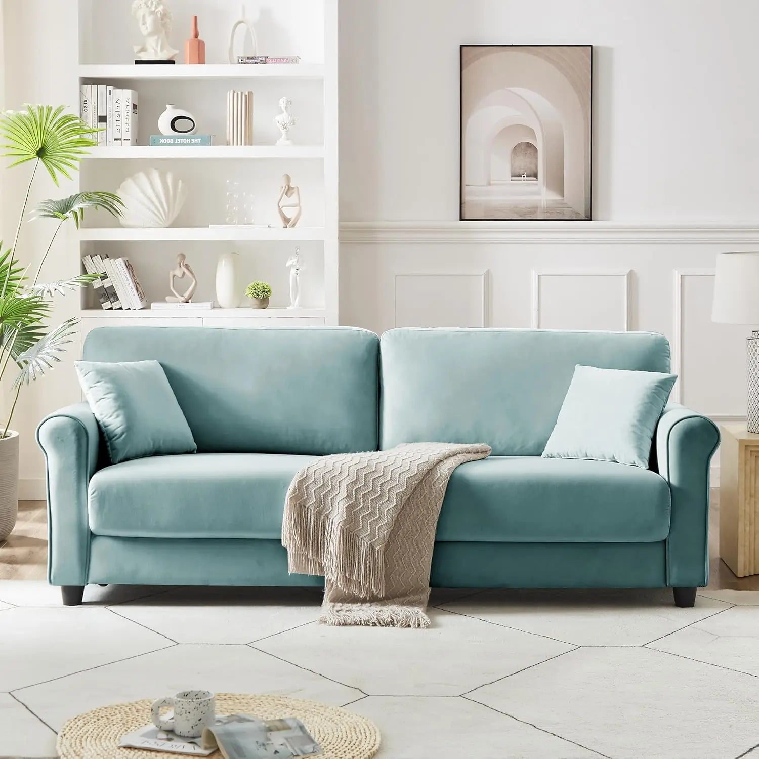 Modern Loveseat Sofa for Living Room,Love Seat with 2 Seater,Velvet Loveseat Sofa,Small Couch for Living, Customized