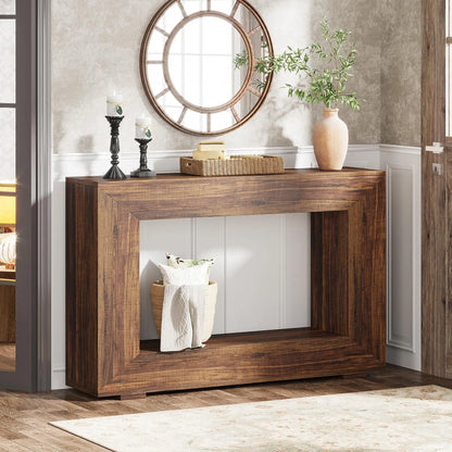 Tribesigns Farmhouse Console Sofa Table With Storage For Entryway