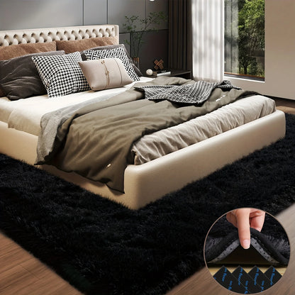 Aubusson Plush Area Rug Geometric Modern Living Room Decor