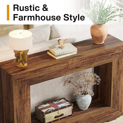 Tribesigns Farmhouse Console Sofa Table With Storage For Entryway