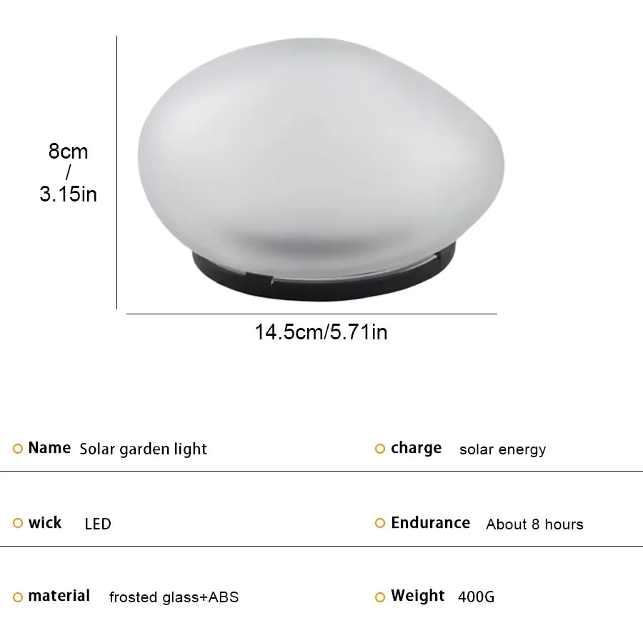4PCS Solar Stone Lights Outdoor Waterproof Solar Powered Rock Light Outdoor Landscaping Spotlights Solar Garden Yard Decor Lamp
