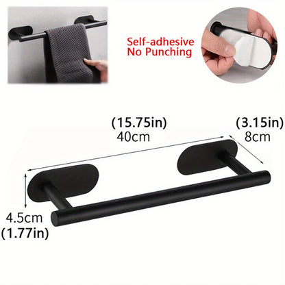 Towel Racks for Bathroom, Adhesive Towel Bar, Hand Towel Holder, Kitchen Towel Holder, No Drill Towel Holder, Bathroom Accessories