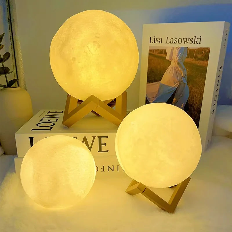 Moon L LED Book Light Moon Galaxy Night Lamp Bedroom