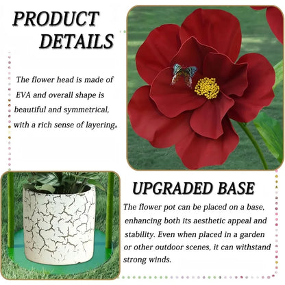 Ft Giant Artificial Flowers for Decoration, Large EVA Flower Decor, Wedding Arrangements, Birthday Party Banquet Background