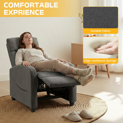 MCQ Modern Reclining Sofa With Lumbar Support For Home Theater