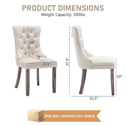 Mid Century Modern Dining Chair Set of 4 Velvet Upholstered Dining Accent Chair Farmhouse Dining Chairs with High, Customized