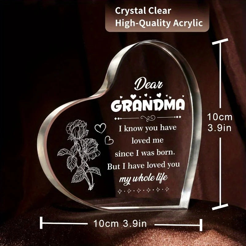 Grandma Heart Sign - Perfect Birthday &amp; Christmas Gift from Grandchildren