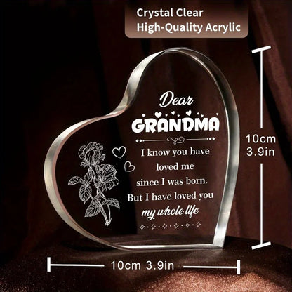Grandma Heart Sign - Perfect Birthday &amp; Christmas Gift from Grandchildren