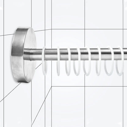 Stainless Steel U-Shaped Shower Curtain Rod for Small Bathrooms