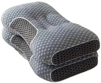 Ultra-Soft Ergonomic Neck Support Pillow, Contour Cervical Pillow for Side, Back &amp; Stomach Sleepers, Breathable Fabric, Easy to Clean, Pressure Relief for Deep Sleep