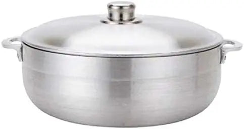 Aluminum Heavy Gauge Caldero With Aluminum Lid,Silver (Set of 6, 1.7/3.6/4.6/6.7/9.3/13 QT)