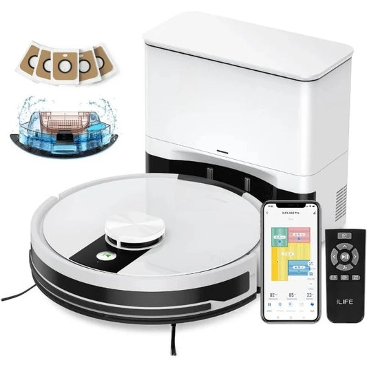 Furniture.A12 Pro Robot Vacuum and Mop Combo, Self Emptying Station for 60 Days, LiDAR Navigation,  Mapping, No-Go Zones sofa