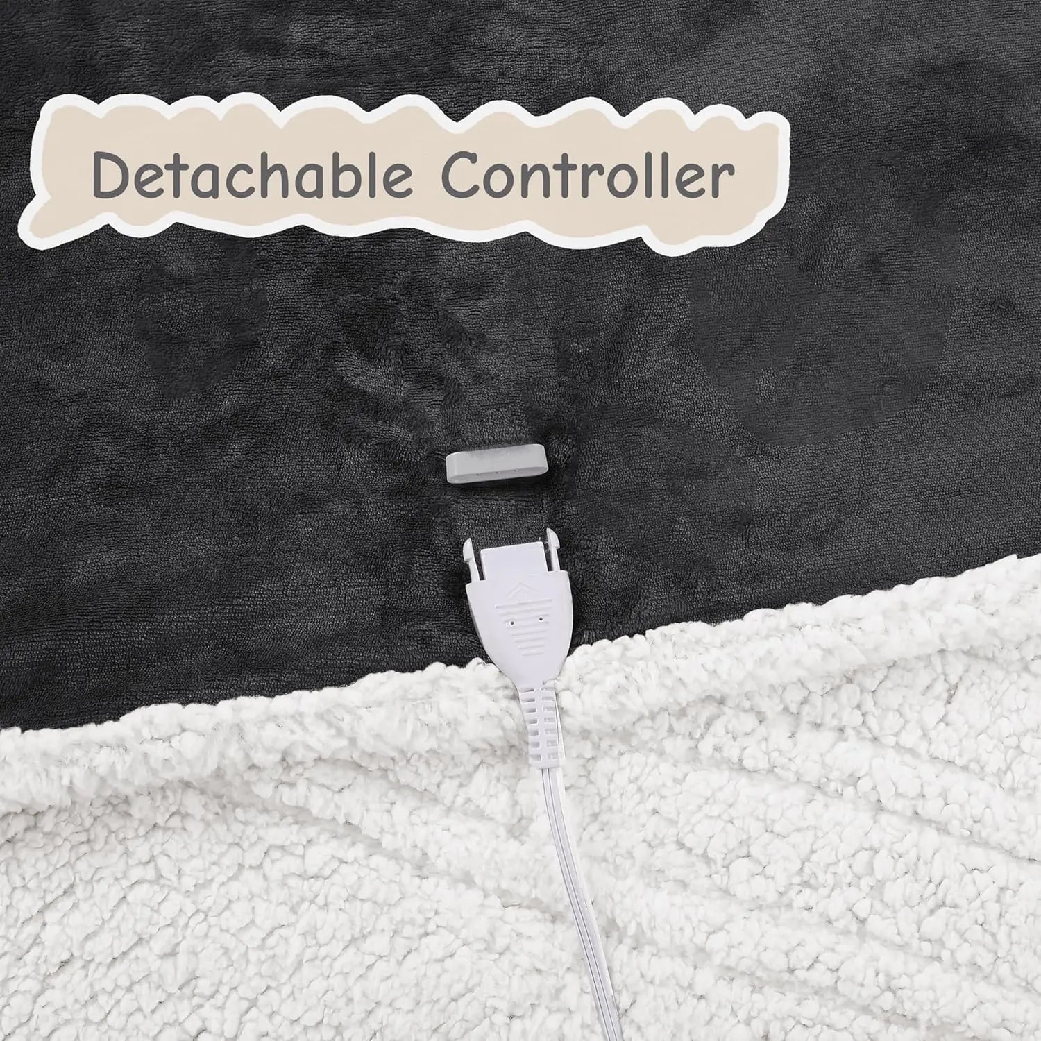 Electric Heated Blanket Full Size 72x84, Soft Flannel with Overheat Protection, 9 Heat Settings &amp; Auto-Off Timer