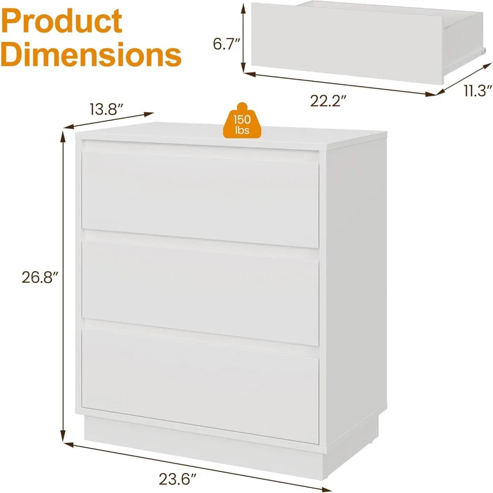 ZHUXIANG Nightstand With Drawers Modern Morocco Bedroom Table