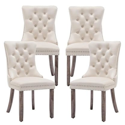 Mid Century Modern Dining Chair Set of 4 Velvet Upholstered Dining Accent Chair Farmhouse Dining Chairs with High, Customized