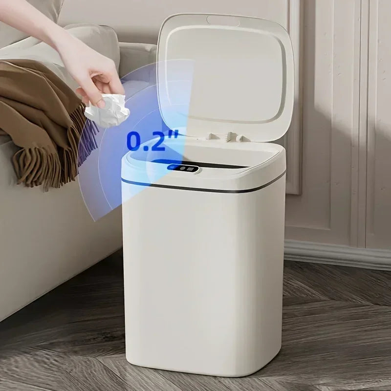 Smart Trash Can With Gesture Opener And Odor Seal Design