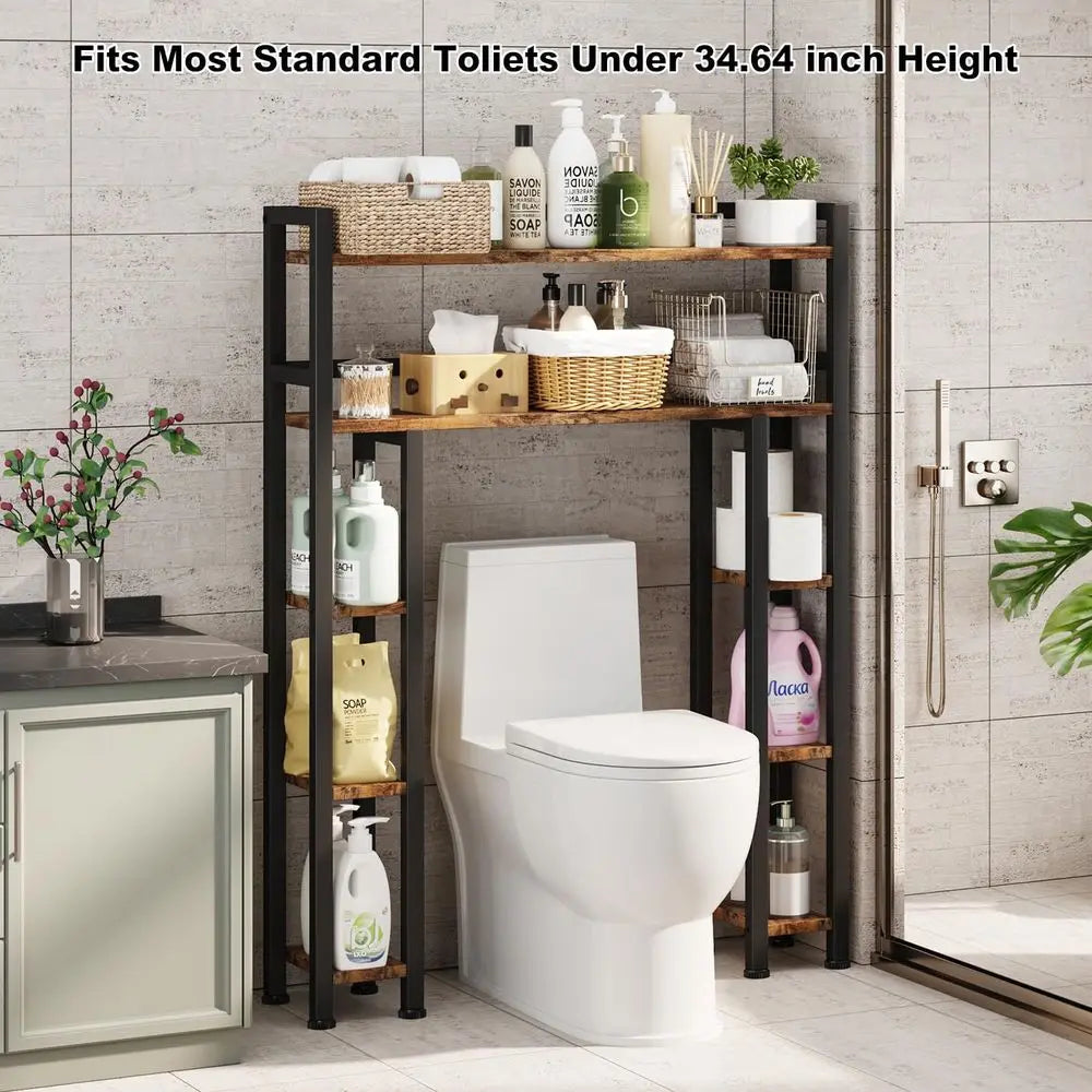 Toilet Storage Cabinet With Paper Holder Stand