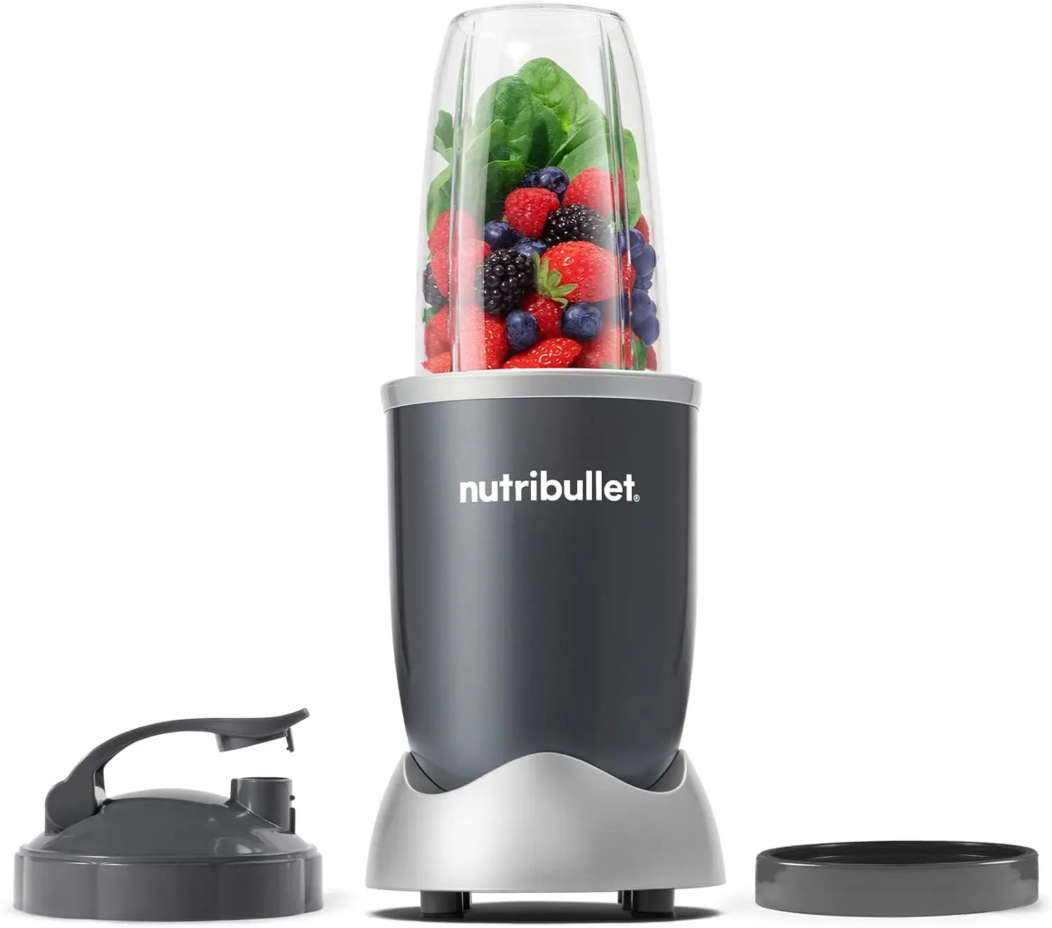 Personal Blender for Shakes, Smoothies, Food Prep &amp; Frozen Blending, 24oz, 600W, Gray