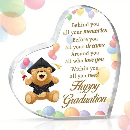 2025 Grad Gifts (Her/Him): Acrylic Desktop Paperweight. Grad Decor (Class of 2025), College Graduation Gifts for Her.