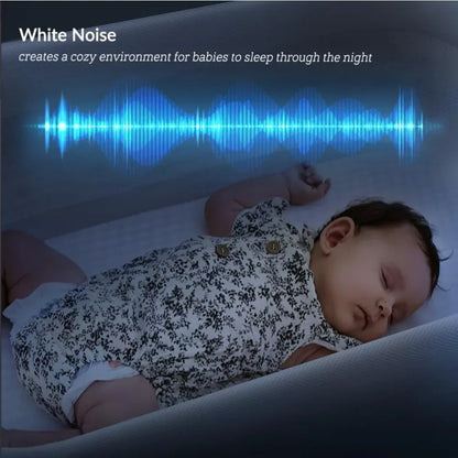 Rocking Bassinet for Baby 3 Speeds Electric Bedside Sleeper with White Noise, Automatic Bedside Crib for Newborn, Brownish-Yello
