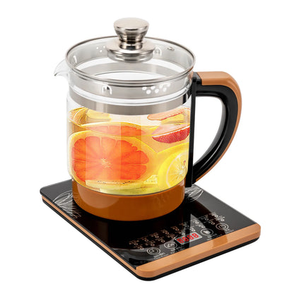 1.8L Electric Glass Tea Kettle - Multifunction Hot Water Boiler with Keep Warm &amp; 6 Temp Settings, BPA-Free  glass teapot