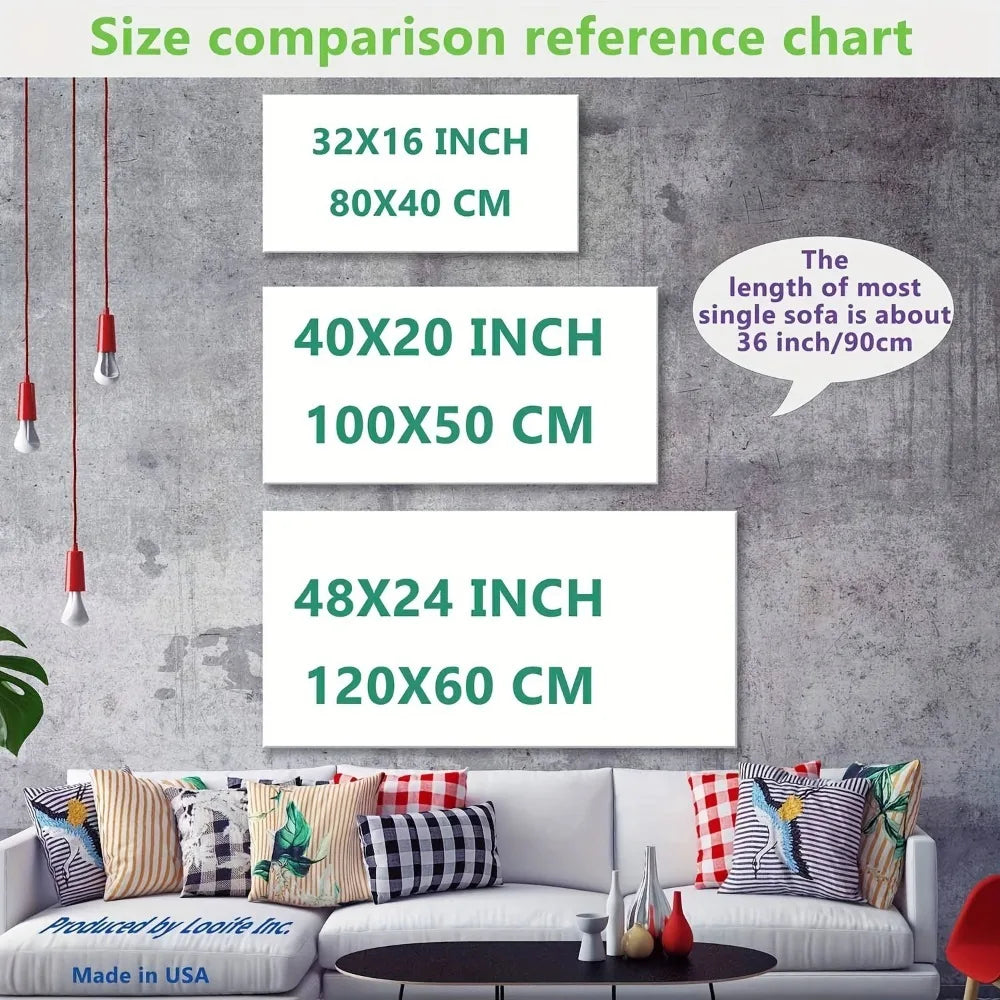 Hign-concerned Modern Abstract Wall Mural in Pine Wood Frame