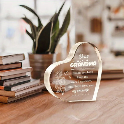 Grandma Heart Sign - Perfect Birthday &amp; Christmas Gift from Grandchildren
