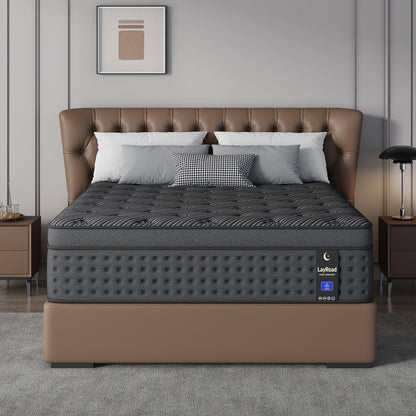 12"14"Twin Full Queen King Size Mattress in a Box Hybrid Spring Memory Foam,Euro Top Mattresses Medium Firm for Motion Isolat