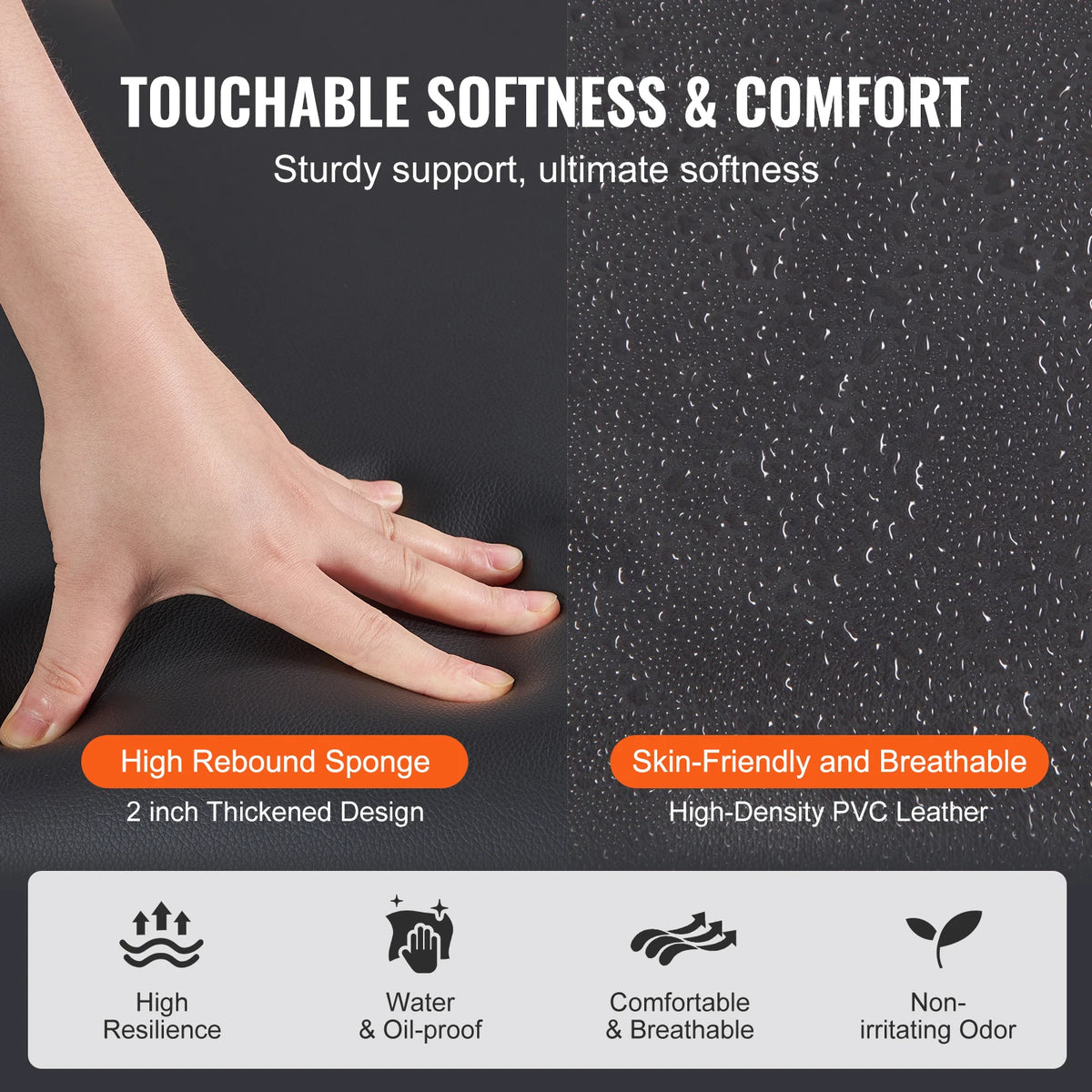 SucceBuy Portable Folding Massage Table for Spa Salon Therapy