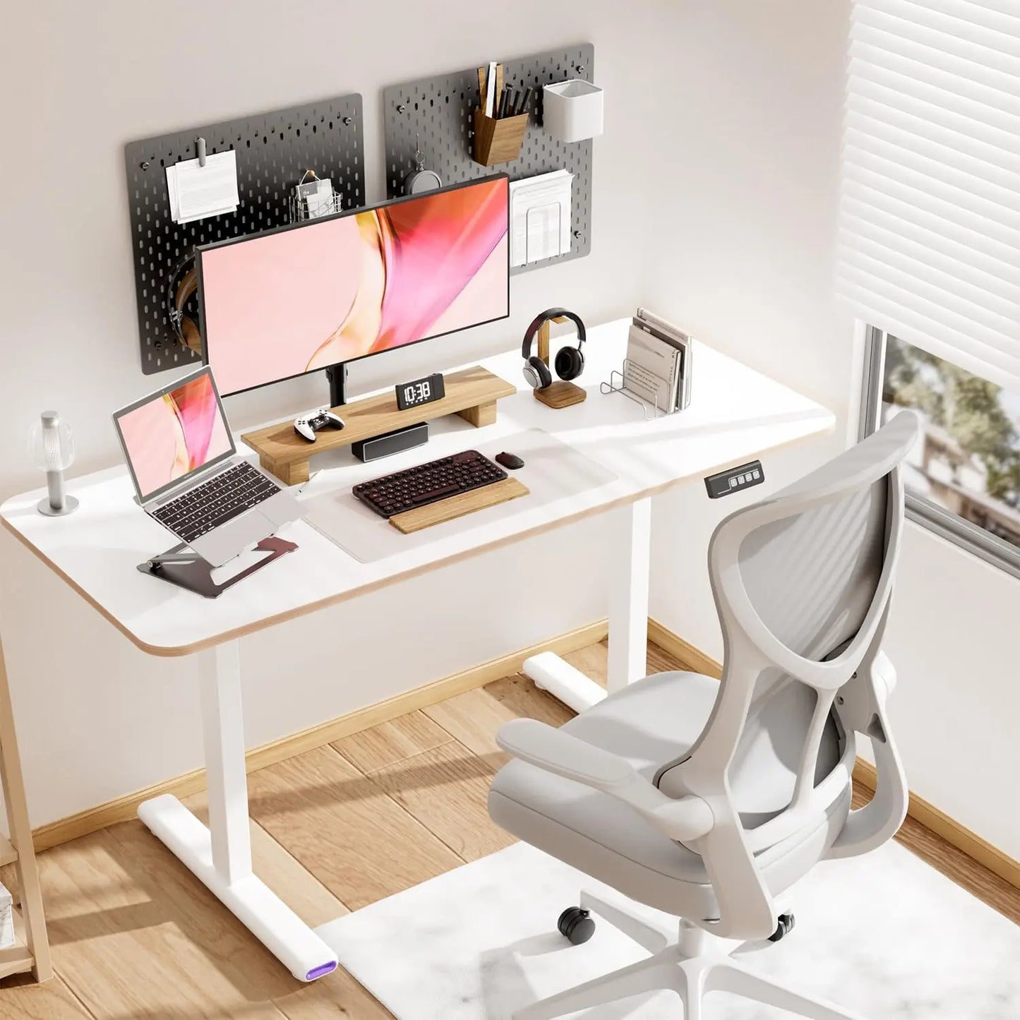 NearHub Electric Height Adjustable Ergonomic Desk Sit Stand Table